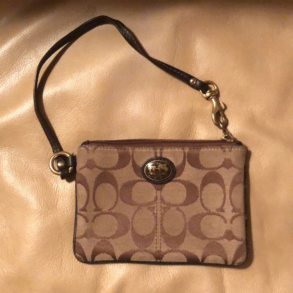 Coach wristlet wallet.